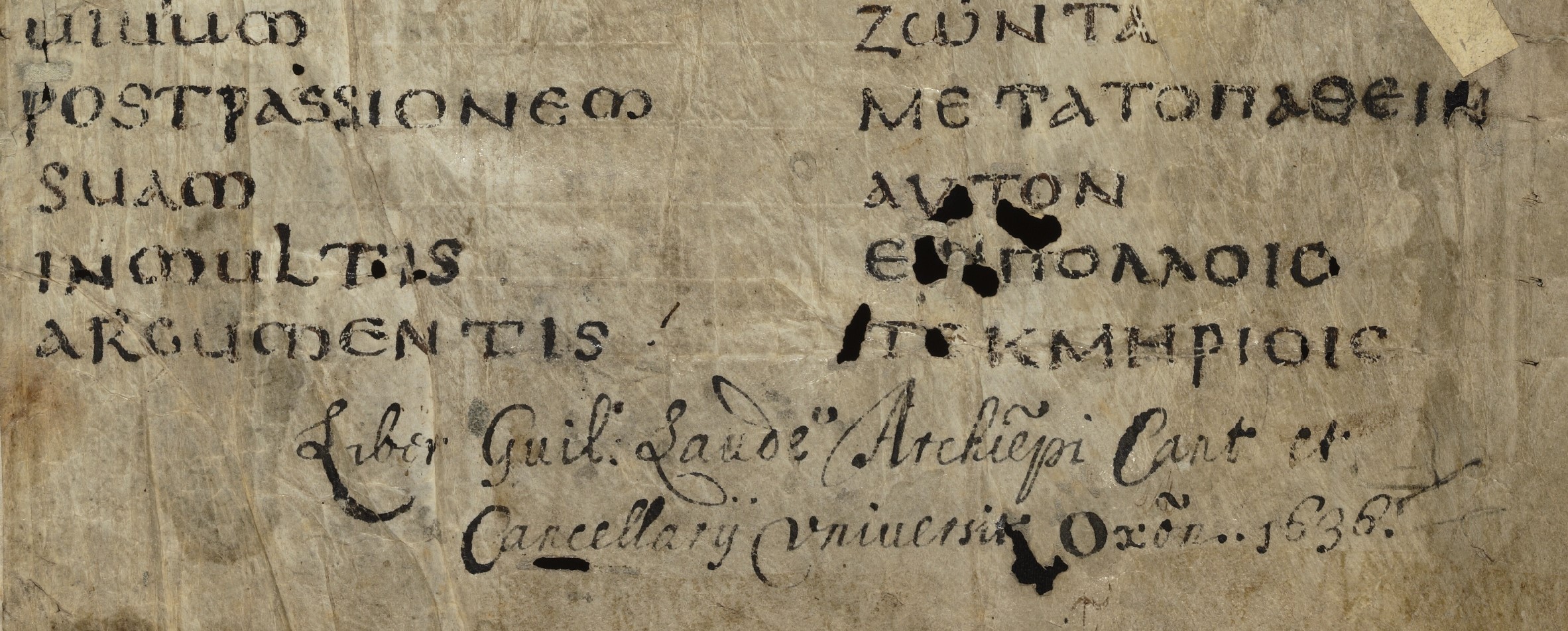 Oxford, Bodleian Library, MS. Laud Gr. 35, fol. 1r