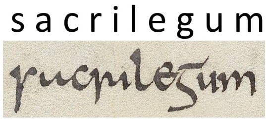 Detail of MS. Laud Lat. 102, fol. 12r.